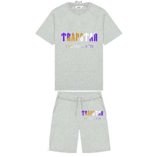 

mens trapstar t shirt short sleeve print outfit chenille tracksuit black cotton london streetwear s-3xl 14bxwh, White;black