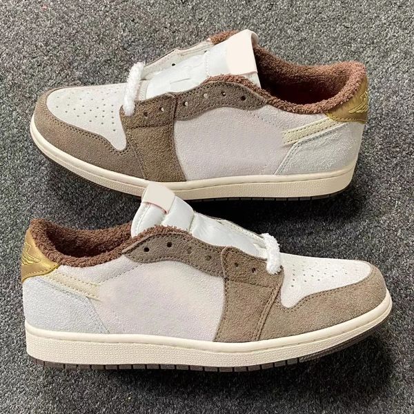 

2023 new designer shoes 1 low year of the rabbit shoes sail university red brown men women sports sneakers ing