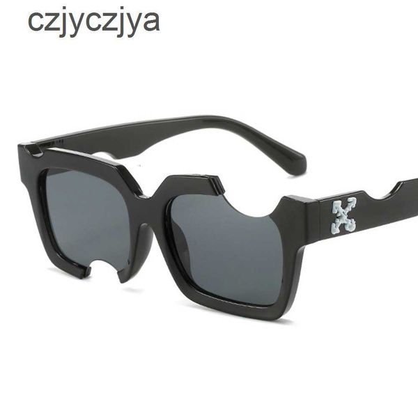 

sunglasses fashion off w sunglasses luxury offs white 2023 small box of home new notched men's and women's letters personalized ve, White;black