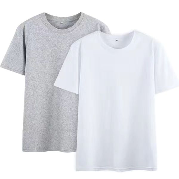 

2023 men's designer men's t-shirt 100% cotton short sleeve bottom shirt men's and women's white underlay half sleeve m-5, White;black