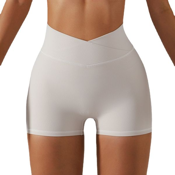 

new anti-walking yoga shorts elastic running fitness shorts sports leggings breathable quick drying shorts