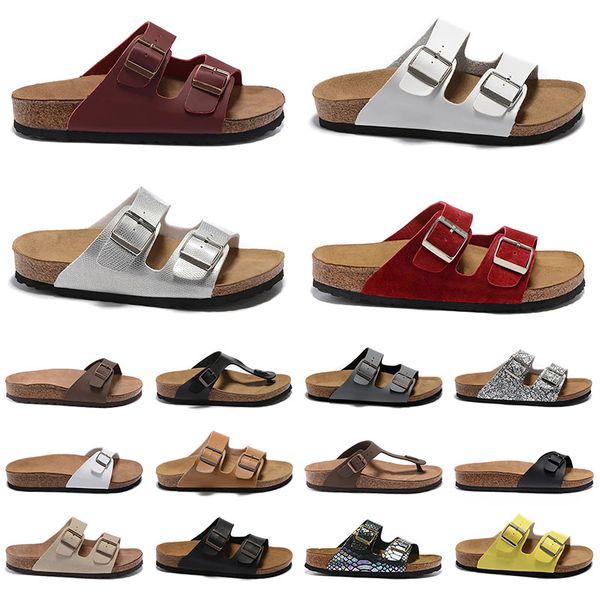 

2023 birke beach flip flops slippers platform casual felt sliders flip slops buckle strap men women luxury designer summer outdoor platform, Black