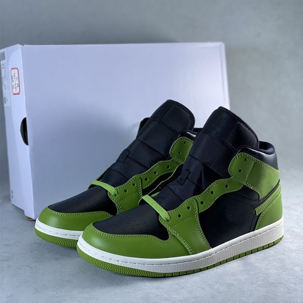 

jumpman wmns 1s mid altitude green basketball shoes sneakers men trainers