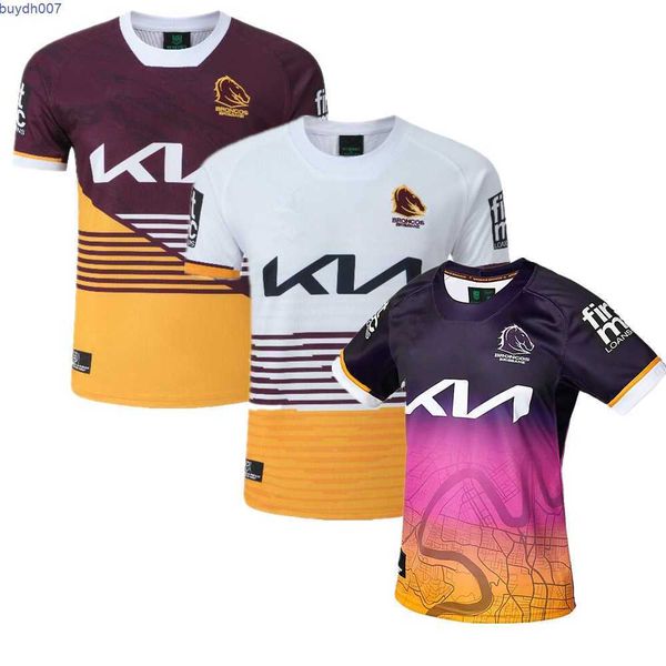 

8ylw new men's t-shirts fashion rugby rugby jersey 2023 brisbane broncos city rugby australia broncos retro jerseys t-shirtsde1, White;black