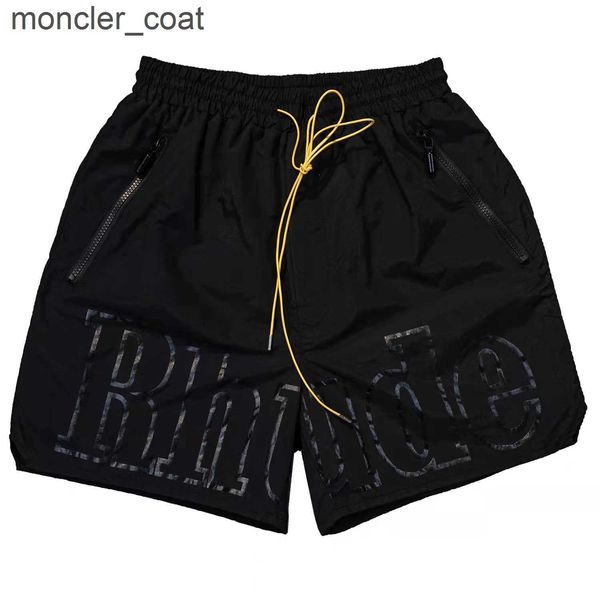 

men's shorts 2023 new york limited black big rhude shorts men women oversize drawstring breeches inside mesh, White;black