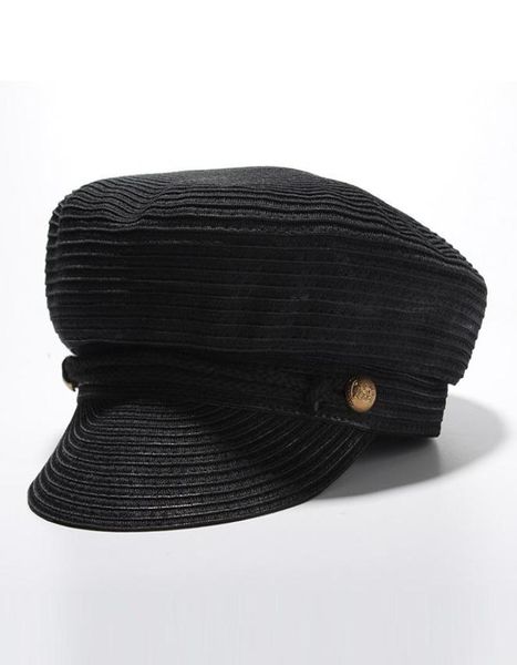 

high fashion hats sailor cap women summer sun hat caps female flat german military wide brim8784247, Blue;gray