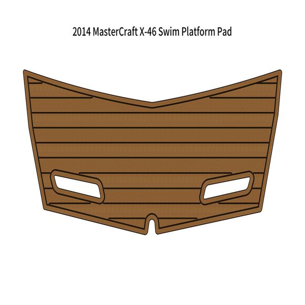 

2014 mastercraft x-46 swim platform pad boat eva faux foam teak deck floor mat