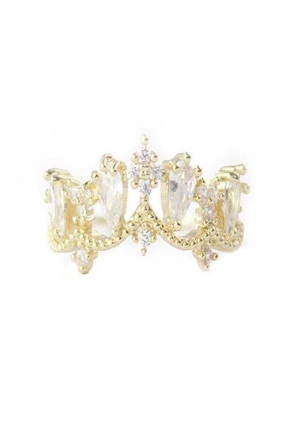 

princess cat dreamy girl zircon crown shape classic replica ring8141320, Silver