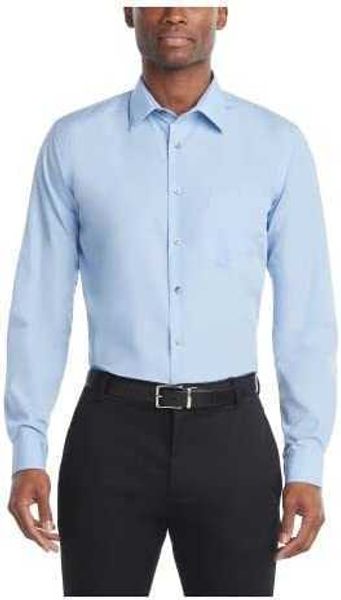 

regular van heusen shirt men's formal fit poplin solid z242, White;black