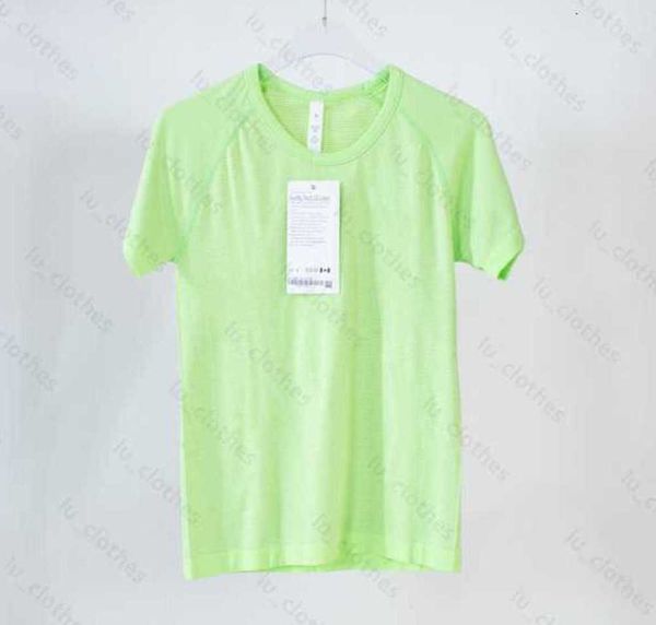 

yoga lululemens womens sports t shirts wear swiftlys tech 1.0 2.0 ladies short-sleeved t-shirts wicking knit high elastic fitness polos new