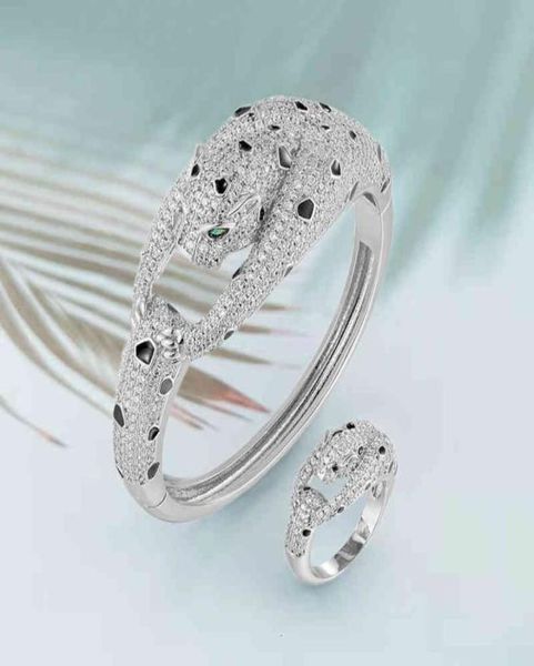 

jewelry congratulations fortune leopard ring micro set zirconium platinum classic bracelet gold4122398, Black