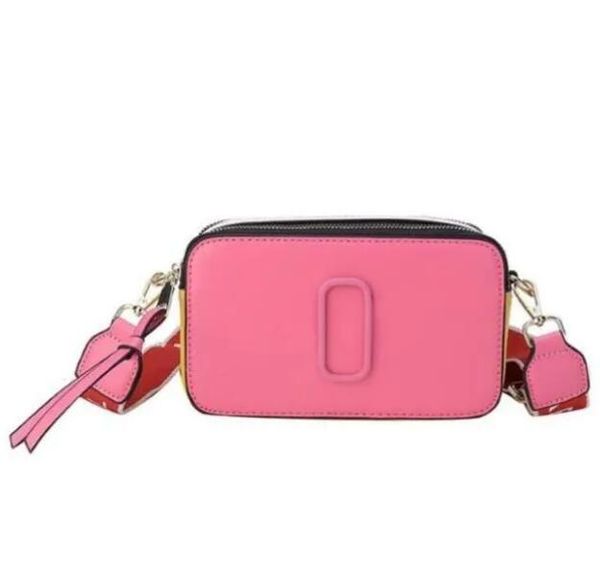 

designer fashion bag handbag famous totes marc snapscamera small crossbody purse women shoulder bags messenger cross body r2301200, Black;red