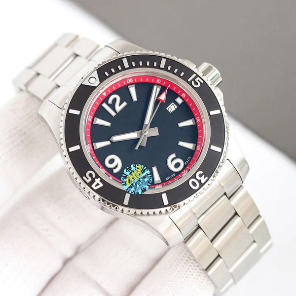 

new design men's watch 1884 super luminous 46mm watch multi-color dial stainless steel rotating bezel men's automatic mechanical s, Slivery;golden