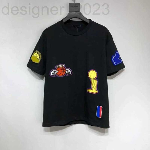 

men's t-shirts designer mens t shirts letter graphic tees emroidery pullo short sleeves acquard knitting new jacquard custom crew neck, White;black