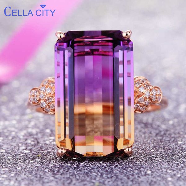 

band rings cellity luxury 925 silver ring jewelry with rectangle tourmaline gemstone engagement wedding party jewelry anniversary j230517