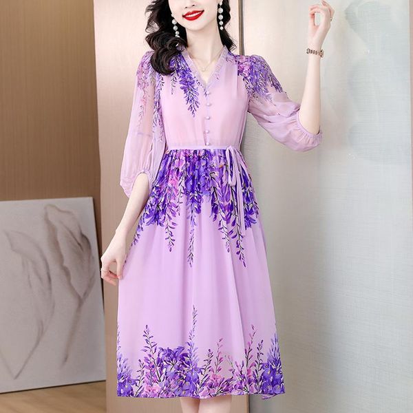 

dresses highend purple dress 2023 summer new western style small mesh midlength skirt loose belly cover skirt trend party dress, Black;gray
