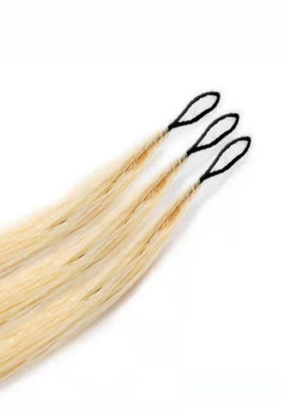 

new arrive 100 invisible remy human hair hand tied double crocheted feather hair extension blonde color 200strands full head2576209, Black