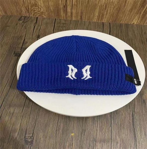 

2022 fashion highquality beanie knitted hat classical sports skull caps for women and men autume winter hats ladies casual7287423, Blue;gray