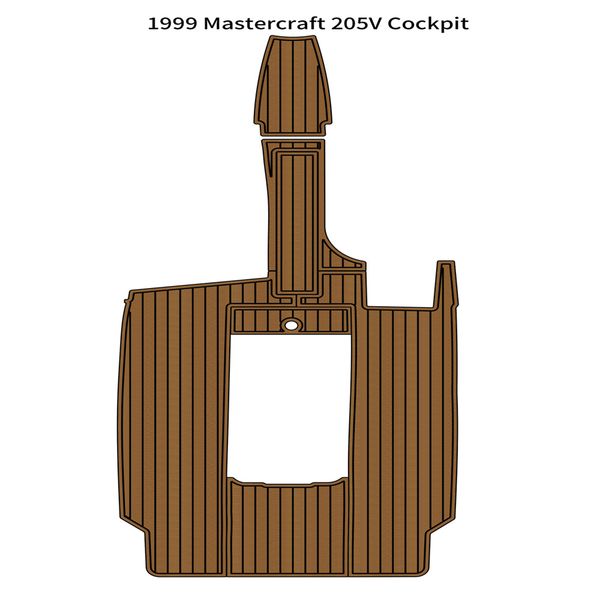 

1999 mastercraft 205v cockpit pad boat eva foam faux teak deck floor mat