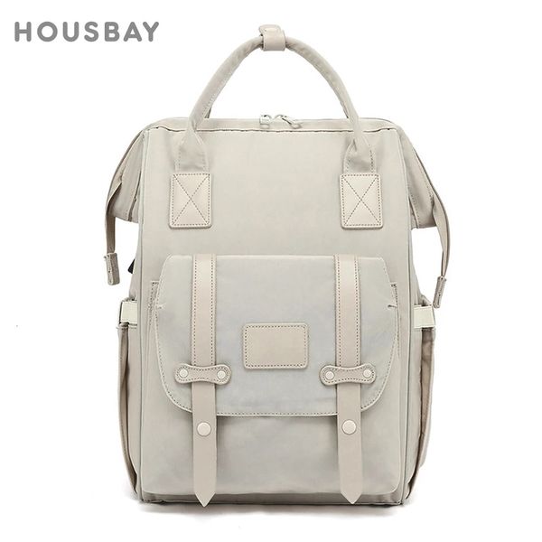 

diaper bags tas popok bayi mumi ransel penyimpanan tahan air ibu hamil perjalanan luar ruangan untuk barang barang 2 lapis abu abu l230516