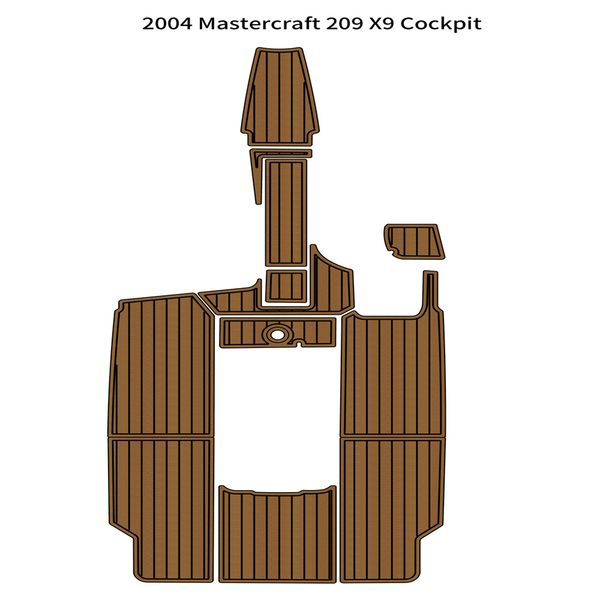

2004 mastercraft 209 x9 cockpit pad boat eva foam faux teak deck floor mat