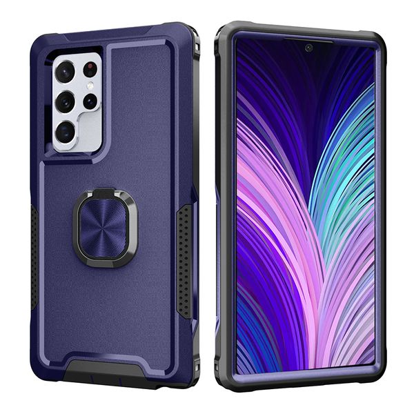 

heavy duty shockproof phone cases for samsung s23 s22 s21 s20 plus ultra a14 a24 a54 armor 3 in 1 design multifunction kickstand phone case