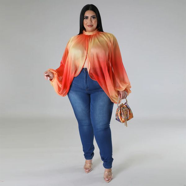 

women's plus size tshirt women shirts and blouse chiffon leopard split 2023 spring lady fashion cloth female casual luxury crop 230517, Black