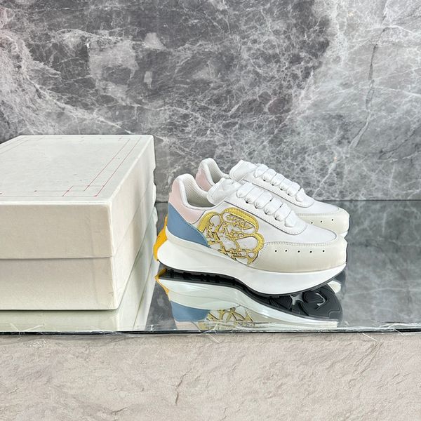 

2023 new designer shoes men luxury designers sneaker women leather casual shoe low lace 0513, Black