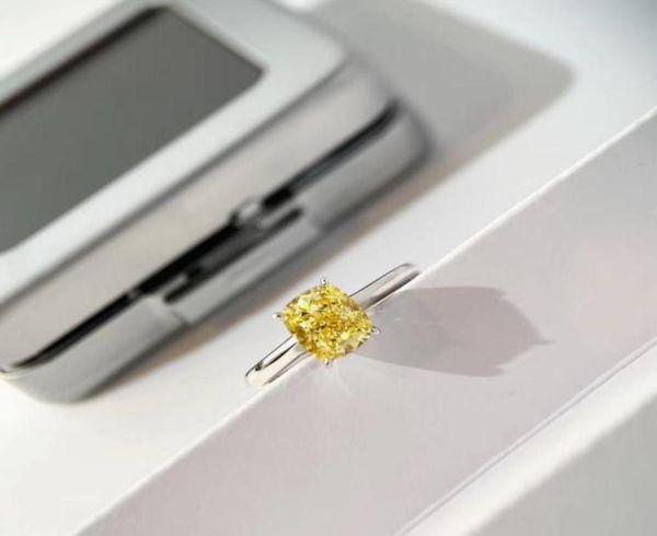 

fashion qualtiy ring with yellow sparkly diamond in 125 oct size charm jewelry for women wedding gift ps64369840341, Golden;silver