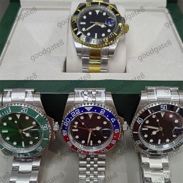 

41mm 2813 movement watch luxury sub watches luxurious ceramic bezel orologio stainless steel strap trendy luminous watches automatic xb02 b2, Slivery;brown