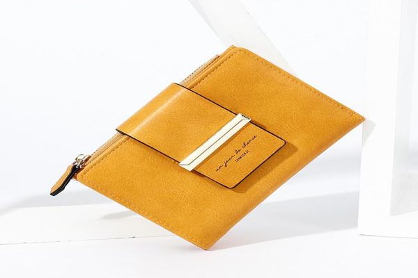 

wallets lism fashion solid color women coin purse wild medium long wallet korean buckle zipper belt2348949, Red;black