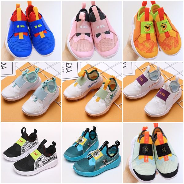 

kids flex runner running shoes sneakers baby children run 2.0 shoes yellow black blue pink boys girls runners trainers toddler sports walkin