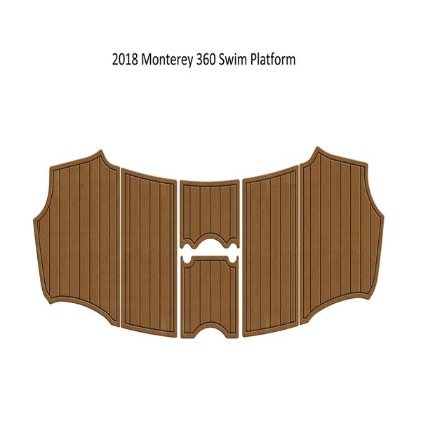 

2018 monterey 360 swim platfrom step pad boat eva foam faux teak deck floor mat