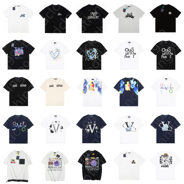 

mens t shirt designer shirt men v letter printing tshirt man tee womens clothes t-shirts cotton short sleeve tees fashion tshirts, White;black
