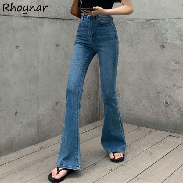 

jeans jeans women simple solid highwaist european style fashion slim streetwear lady fulllength leisure allmatch casual holiday new, Blue