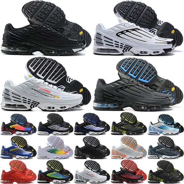 

2023 tuned tn plus 3 mens womens running shoes fashion tn3 trainers bred grey mesh black red white sports sneakers laser blue tnplus tns atl