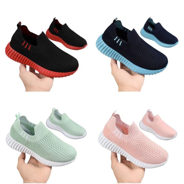 

girls sports shoes spring and summer children casual breathable mesh shoes large one footed outdoor walking sneakers kids light jogging trai, Black