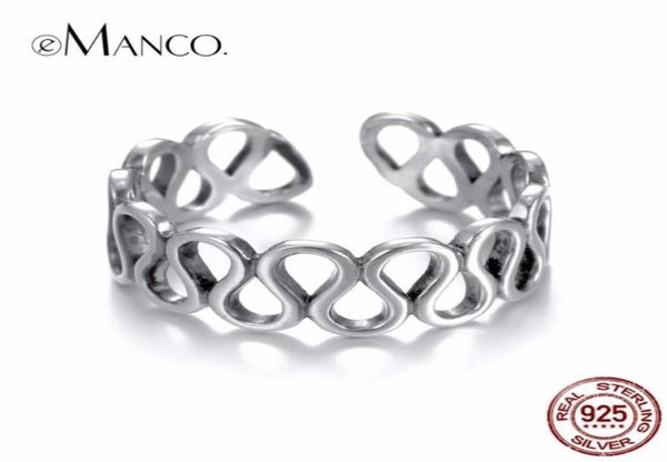 

band rings 925 silveradjustablerings for women hollow minimalist round silver ring open design 2021 woman female jewelry8415461
