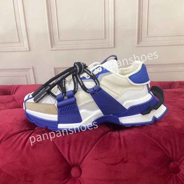 

2023new brand women men designer leather lace-up sneakers fashion lady flat running letters shoes sneaker, Black
