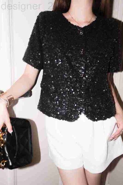 

women's jackets designer new 2023 suer jacket fashion -grade s cardigan sequins short irthday mother's day gift j98h, Black;brown