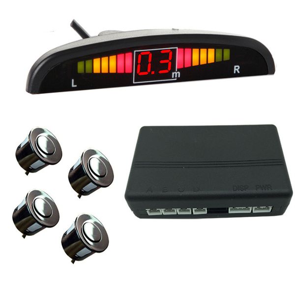 

yasokro car parktronic led parking sensor kit with 8 sensors backlight display reverse backup radar monitor detector system 12v