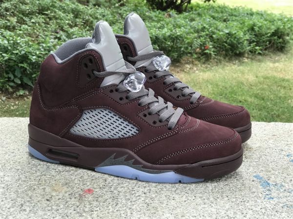 

mens basketball shoes burgundy 5s jumpman 5 v sneaker double boxes