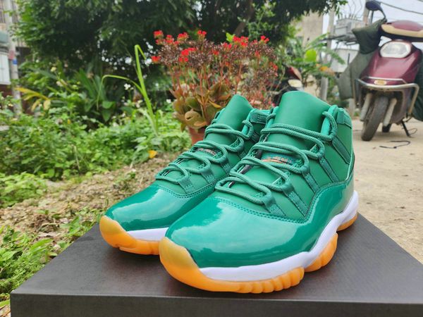 

retro sports shoes 2023 new 11 full green orange men basketball shoes mens basketball sneakers
