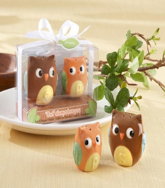 

party favors 200pcs100setlot owl always love you ceramic salt and pepper shakers baby shower wedding favors4556119