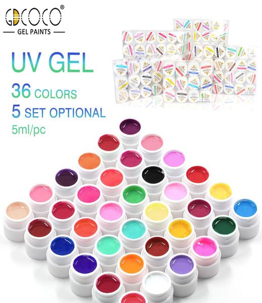 

5ml pure color painting gel soak off uv led nail gel polish paint canni original nail art design professional7539942