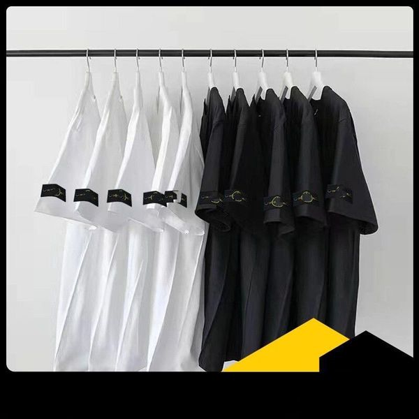 

summer t shirt mens women designers t-shirts tees apparel man s casual chest letter shirt luxurys clothing street shorts sleeve clothes bur, White;black