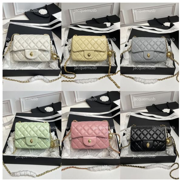 

mini flap bag luxurys tote designer bag women flap handbag classic famous fashion shoulder bag classic gold chain with metal pendant