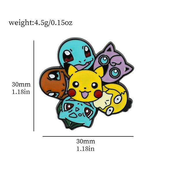 

elf turtle brooch cute anime movies games hard enamel pins collect metal cartoon brooch backpack hat bag collar lapel badges, Blue