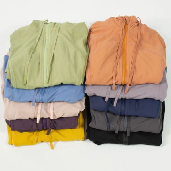 

you want women hooded jacket sports define zip coat long sleeve with pockets workout running training gym wear lu-068