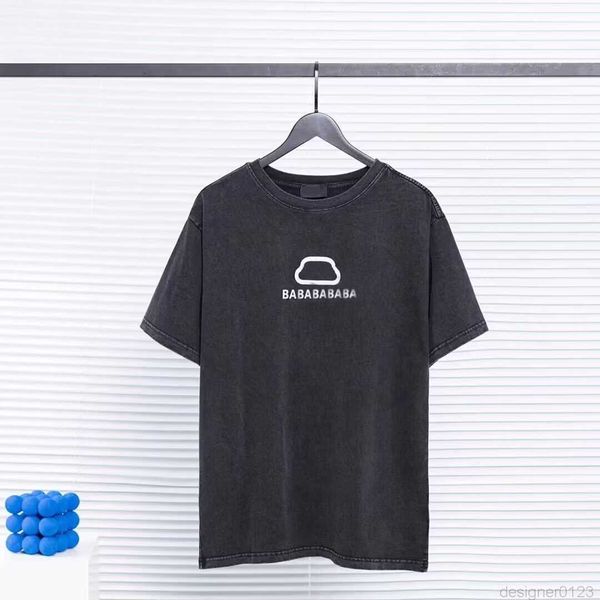 

men's and women's t-shirts classic letters fashion clothing leisure fashion brand men's luxury clothing pure cotton simple st, White;black